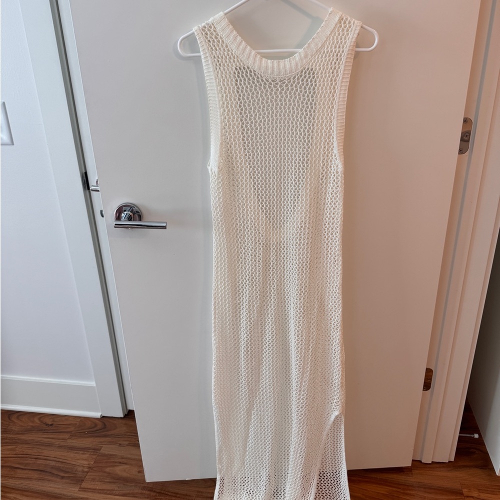 Target Cream Knit Swim Cover-Up